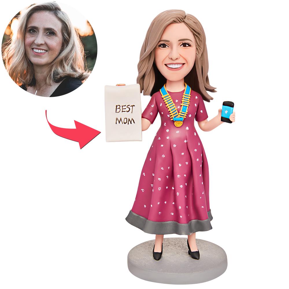 Flowy Dress Custom Mom Bobblehead
